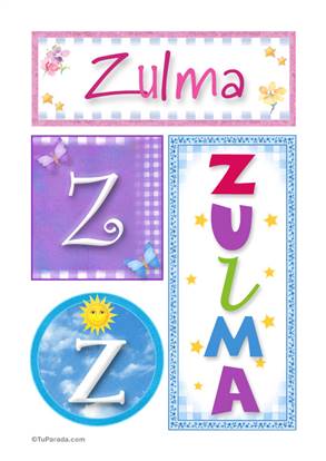 Zulma - Carteles e iniciales