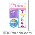 Teresa - Carteles e iniciales
