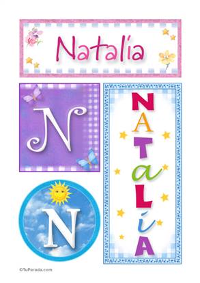 Natalia - Carteles e iniciales