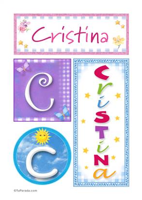Cristina - Carteles e iniciales