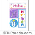 Helen - Carteles e iniciales