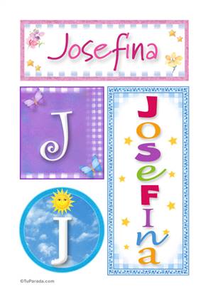 Josefina - Carteles e iniciales