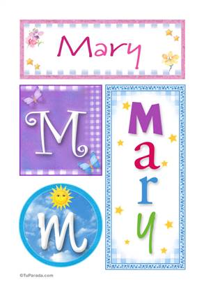 Mary - Carteles e iniciales