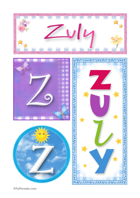 Zuly - Carteles e iniciales