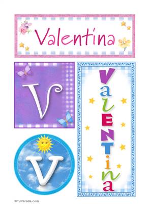 Valentina - Carteles e iniciales