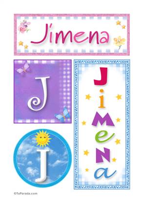 Jimena - Carteles e iniciales