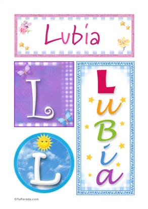 Lubia - Carteles e iniciales
