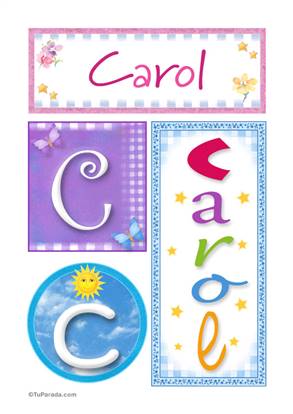 Carol - Carteles e iniciales