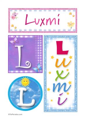 Luxmi- Carteles e iniciales