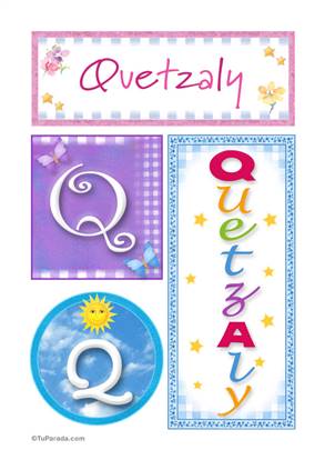Quetzaly - Carteles e iniciales