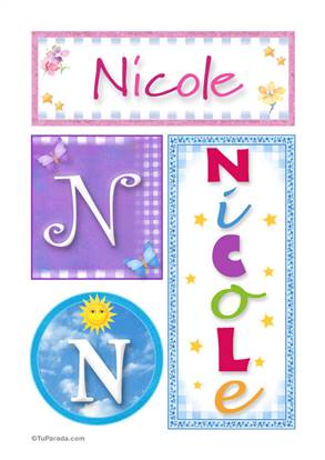 Nicole - Carteles e iniciales