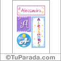 Alessandra - Carteles e iniciales