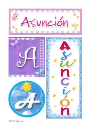 Asunción - Carteles e iniciales