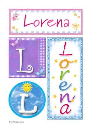 Lorena - Carteles e iniciales