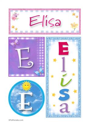 Elisa - Carteles e iniciales