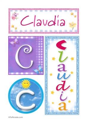 Claudia - Carteles e iniciales