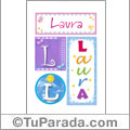 Laura - Carteles e iniciales