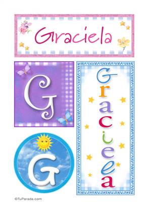 Graciela - Carteles e iniciales