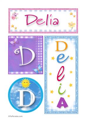 Delia - Carteles e iniciales