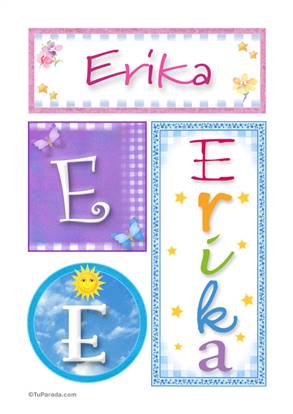 Erika - carteles e iniciales