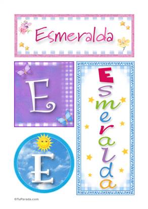 Esmeralda - Carteles e iniciales