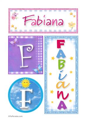 Fabiana - Carteles e iniciales