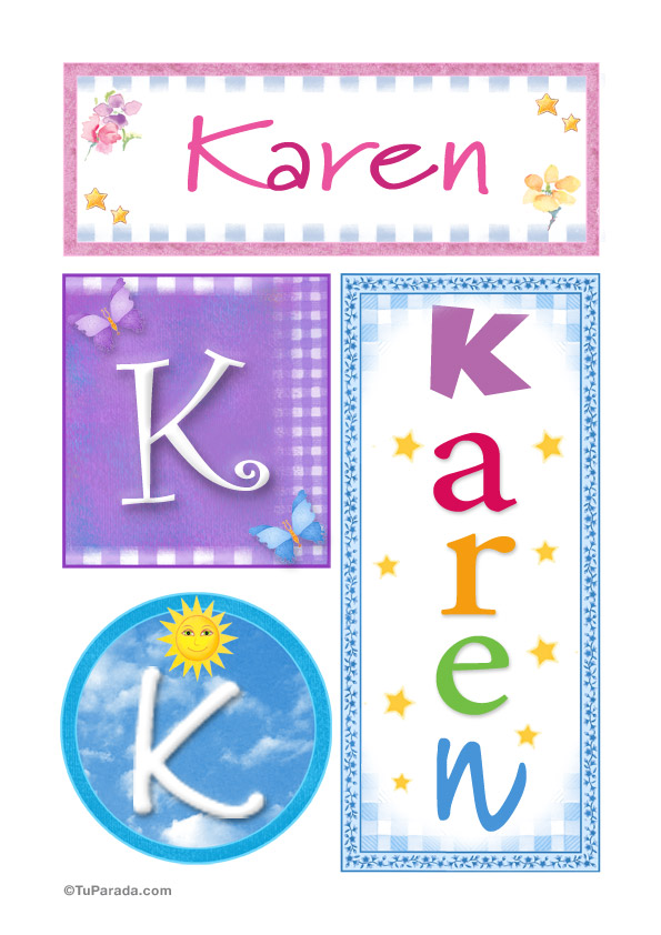 Karen, nombre, imagen para imprimir