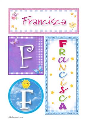 Francisca, nombre, imagen para imprimir