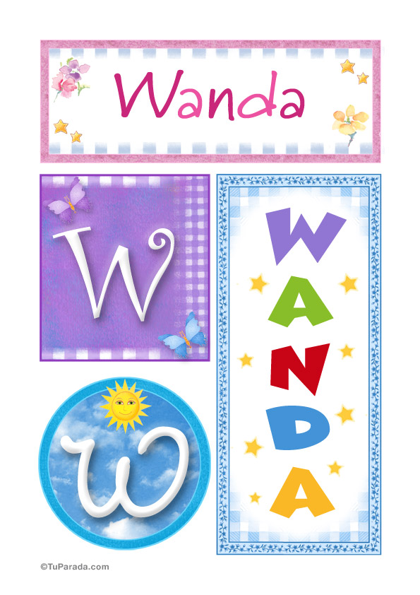 Wanda, nombre, imagen para imprimir