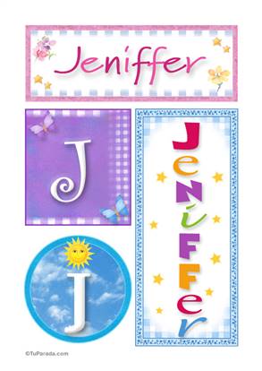 Jeniffer, nombre, imagen para imprimir