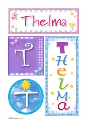 Thelma , nombre, imagen para imprimir