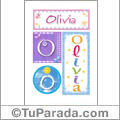 Olivia, nombre, imagen para imprimir