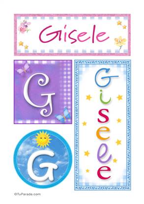 Gisele, nombre, imagen para imprimir