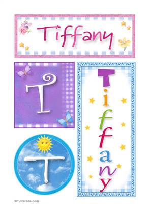 Tiffany, nombre, imagen para imprimir
