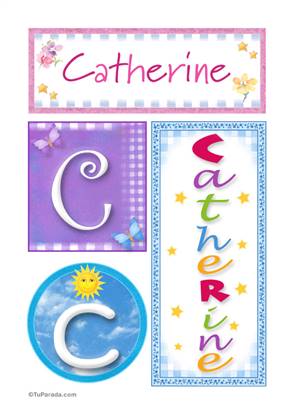 Catherine, nombre, imagen para imprimir