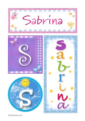 Sabrina, nombre, imagen para imprimir