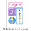 Jorgelina, nombre, imagen para imprimir