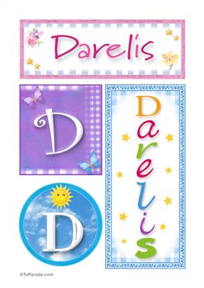Darelis, nombre, imagen para imprimir