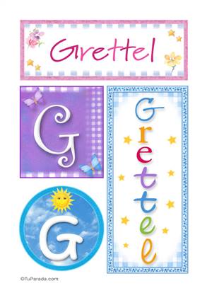 Grettel, nombre, imagen para imprimir