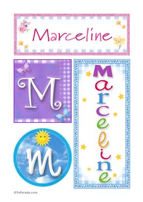 Marceline, nombre, imagen para imprimir