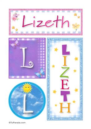 Lizeth, nombre, imagen para imprimir