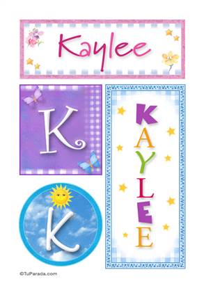 Kaylee, nombre, imagen para imprimir