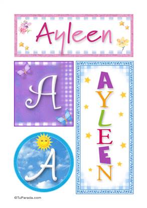 Ayleen, nombre, imagen para imprimir