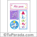 Akane, nombre, imagen para imprimir