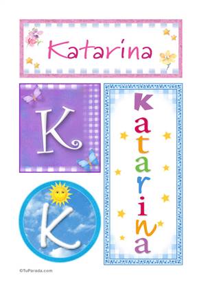 Katarina, nombre, imagen para imprimir