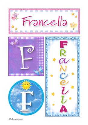 Francella, nombre, imagen para imprimir