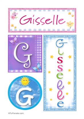 Gisselle, nombre, imagen para imprimir
