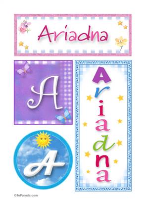 Ariadna, nombre, imagen para imprimir