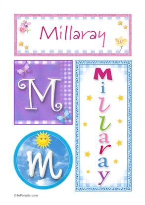 Millaray, nombre, imagen para imprimir
