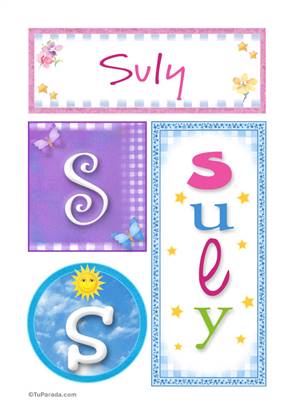 Suly, nombre, imagen para imprimir